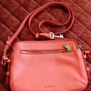 FOSSIL leather crossbody bag